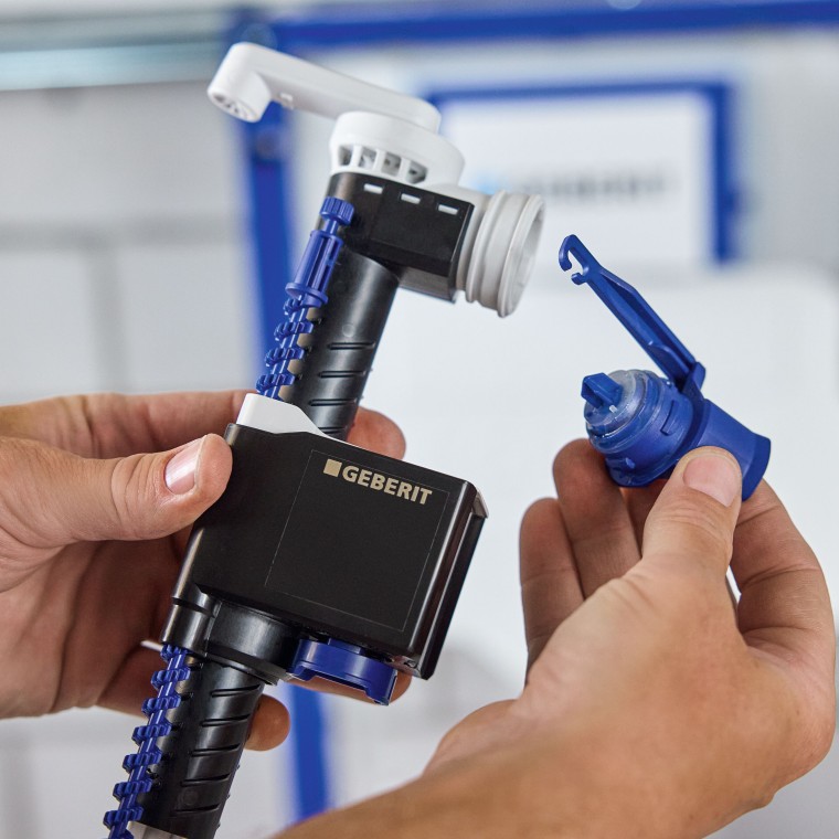Мембрана та вставка: доступний також з багнетом, мембрана та вставка однакові для усіх впускних клапанів Geberit Мембрана та вставка: доступний також з багнетом, мембрана та вставка однакові для усіх впускних клапанів Geberit