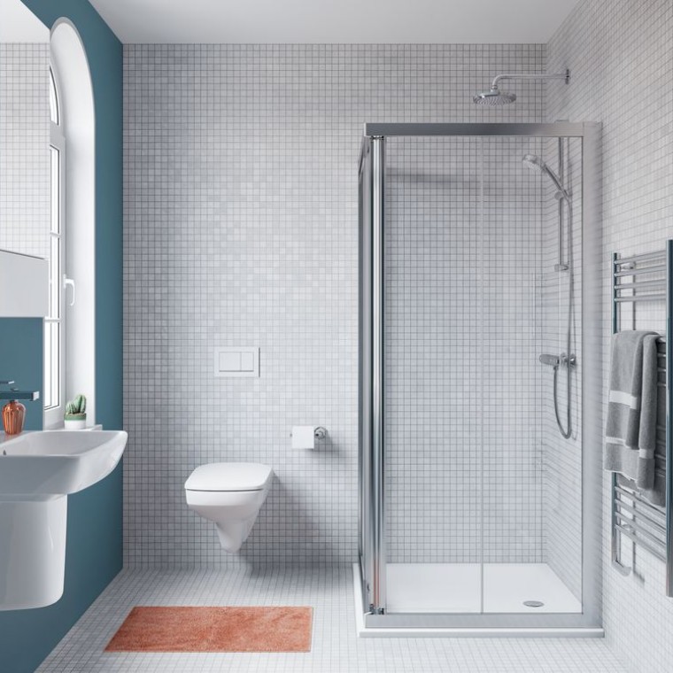 Квадратна душова кабіна Geberit Geo з пласким квадратним піддоном Квадратна душова кабіна Geberit Geo з пласким квадратним піддоном