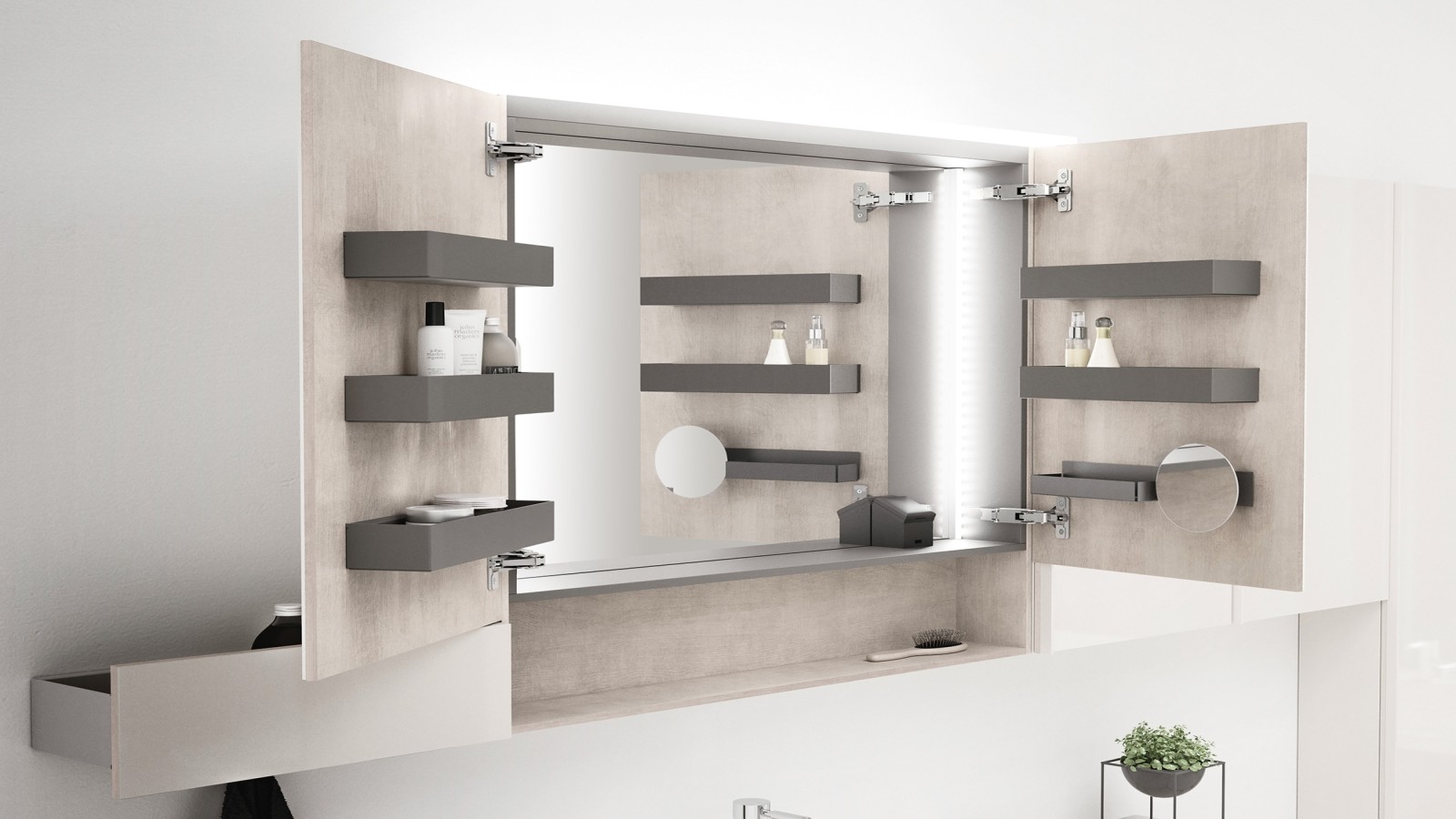 Geberit Acanto шафа з дзеркалами