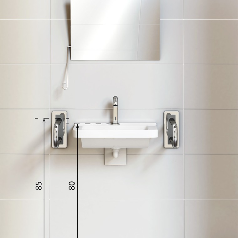 Розрахунки монтажу безбар'єрного умивальника Розрахунки монтажу безбар'єрного умивальника