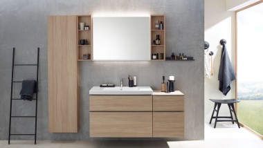 Умивальник з тумбою та шафи Geberit iCon WC