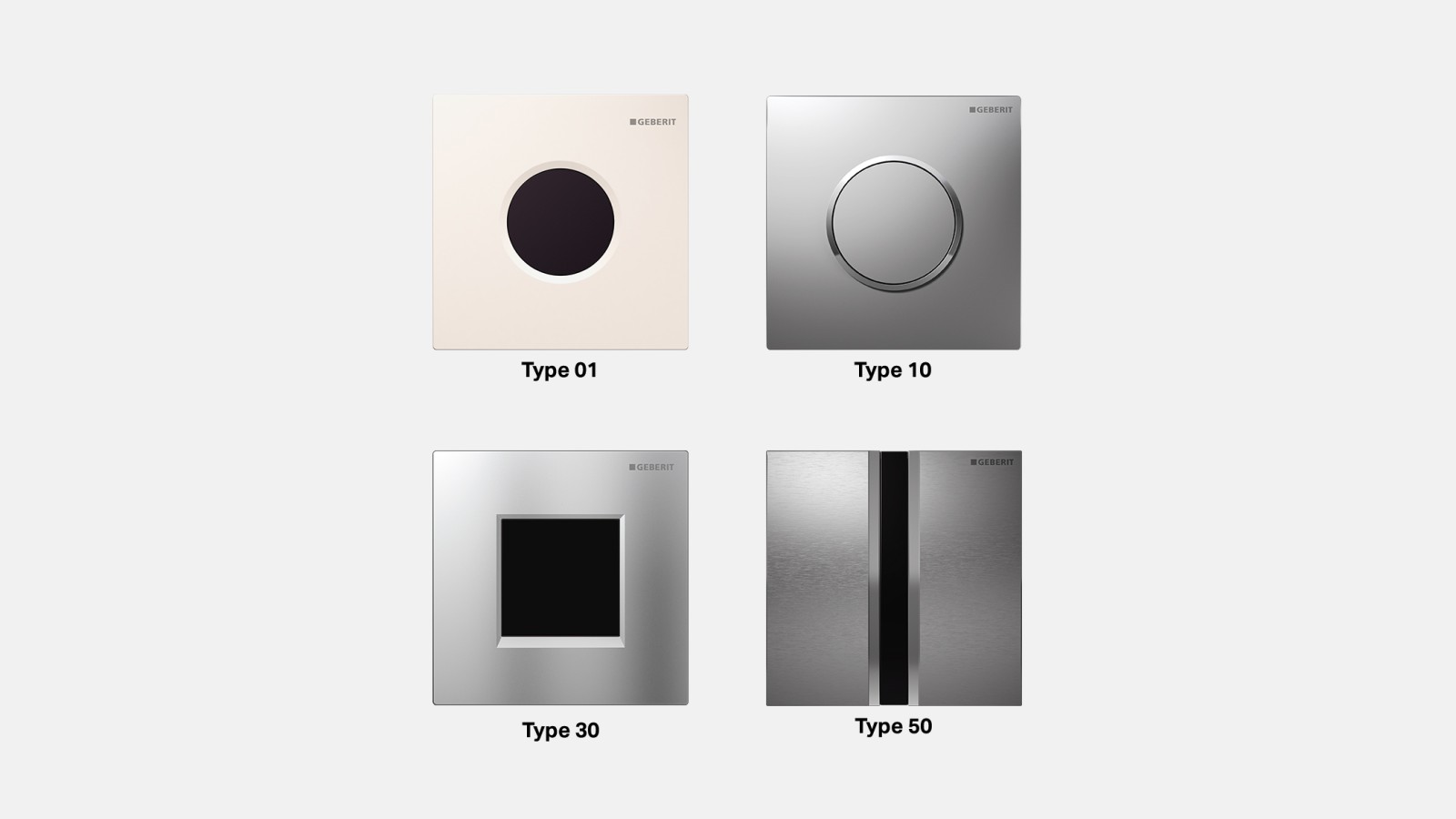 Інфрачервоні та механічні змивні клавіші Geberit для пісуарів