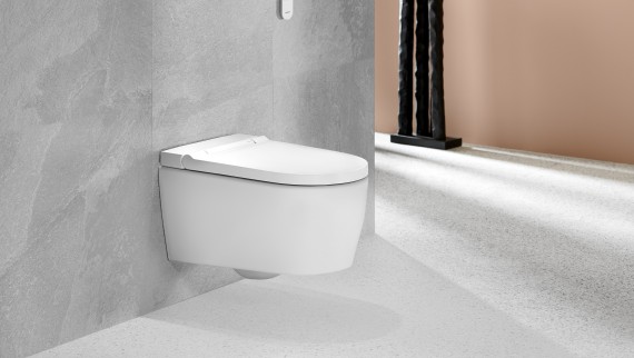 Geberit AquaClean Sela: сидіння для унітазу з механізмом плавного опускання Geberit AquaClean Sela: сидіння для унітазу з механізмом плавного опускання