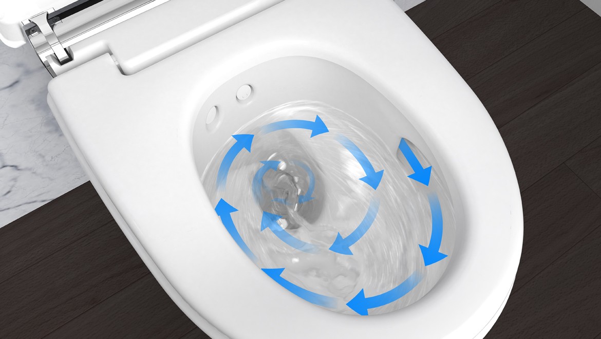 Технологія змивання Geberit AquaClean TurboFlush Технологія змивання Geberit AquaClean TurboFlush