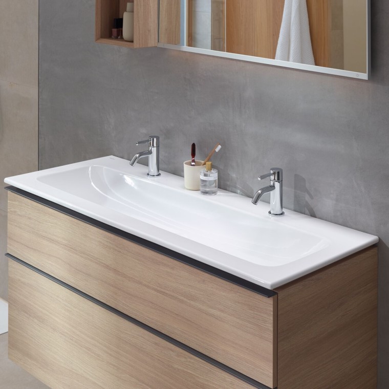 Шафка під умивальник Geberit iCon з двома шухлядами з ручками Шафка під умивальник Geberit iCon з двома шухлядами з ручками