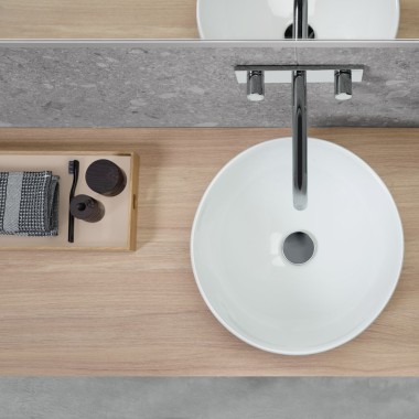 Круглий накладний умивальник Geberit VariForm