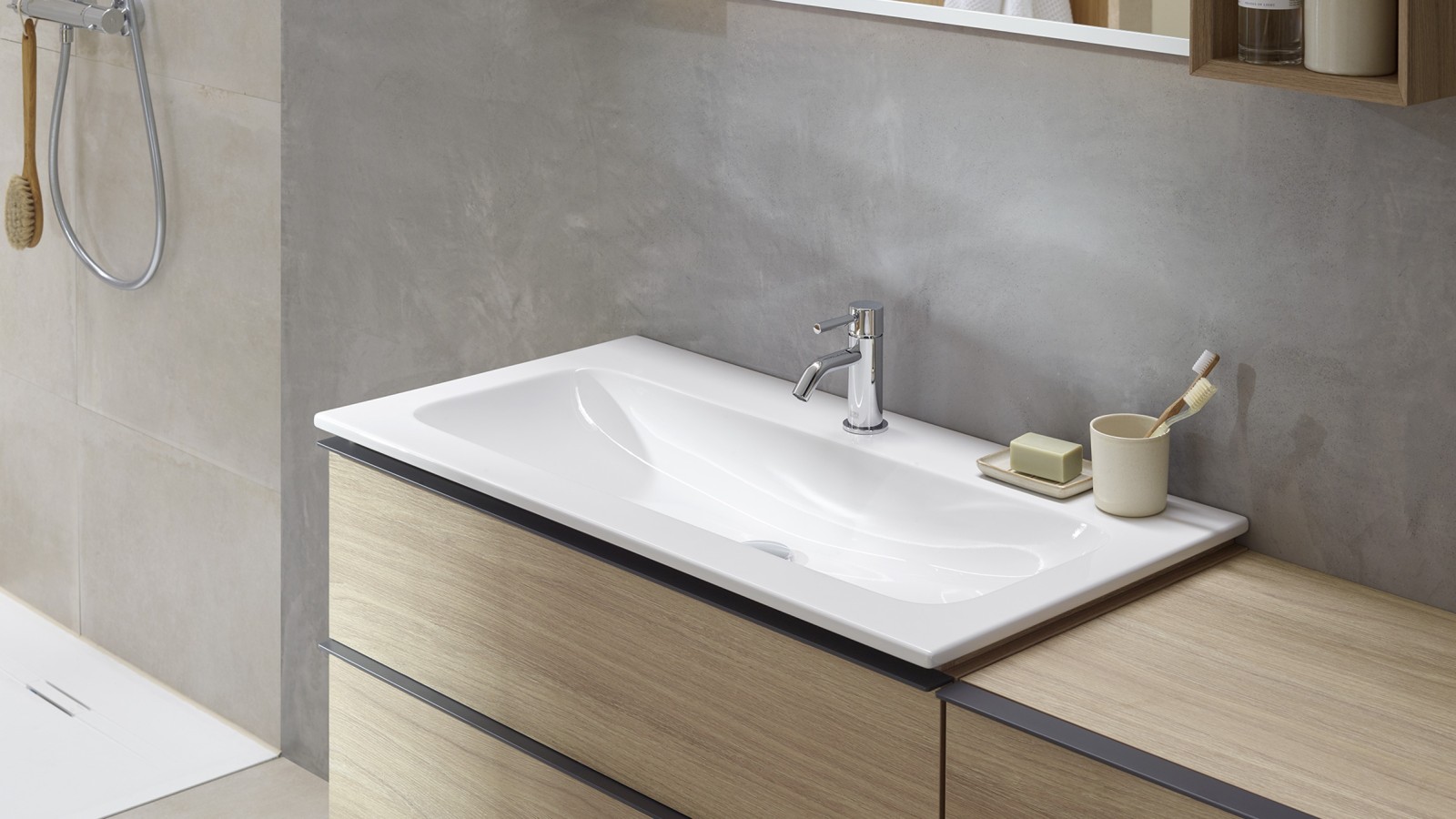 Меблі для місця для вмивання серії Geberit iCom