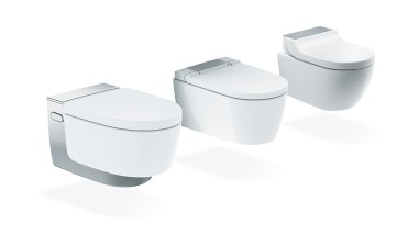 Різні моделі унітазів-біде Geberit AquaClean