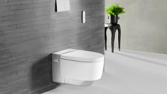 Geberit AquaClean Mera Comfort у кольорі хром з Sigma