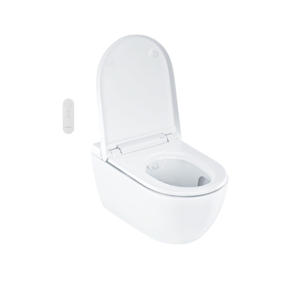 Geberit AquaClean Alba з відкритою кришкою унітаза Geberit AquaClean Alba з відкритою кришкою унітаза