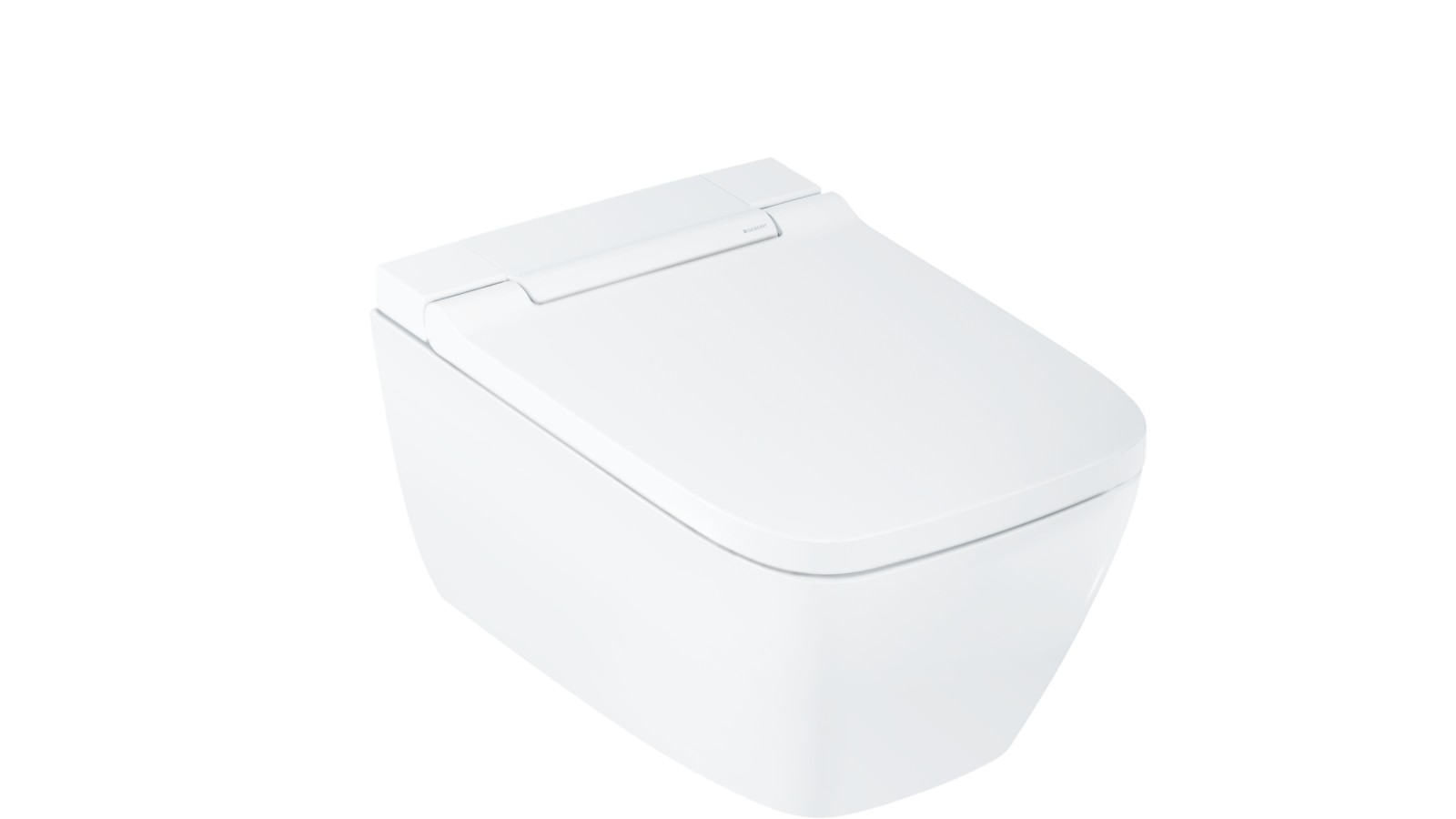 Geberit AquaClean Sela Square з декоративною панеллю білого альпійського кольору Geberit AquaClean Sela Square з декоративною панеллю білого альпійського кольору