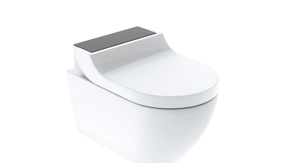 Geberit AquaClean Tuma із чорною скляною панеллю