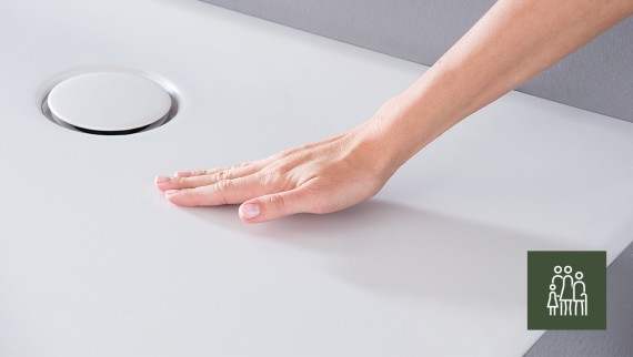 Рука на душовій поверхні Geberit Setaplano Рука на душовій поверхні Geberit Setaplano