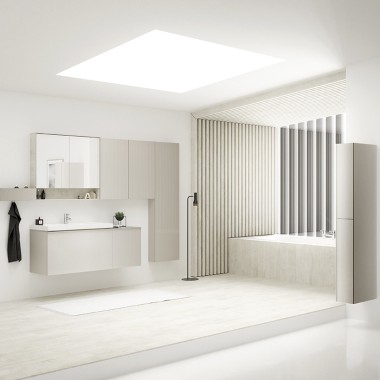 Світла ванна кімната серії Acanto від Geberit