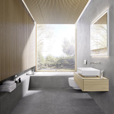 Компанія Bjerg Arkitektur з Копенгагена (DK) виграла конкурс дизайну Geberit із ванною кімнатою «Serenity» площею лише у шість квадратних метрів.