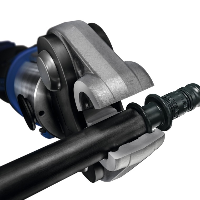 Прес-інструменти Geberit Mepla не потребують обслуговування. Індивідуальна конструкція прес-інструмента й фітинга Mepla. Прес-інструменти Geberit Mepla не потребують обслуговування. Індивідуальна конструкція прес-інструмента й фітинга Mepla.