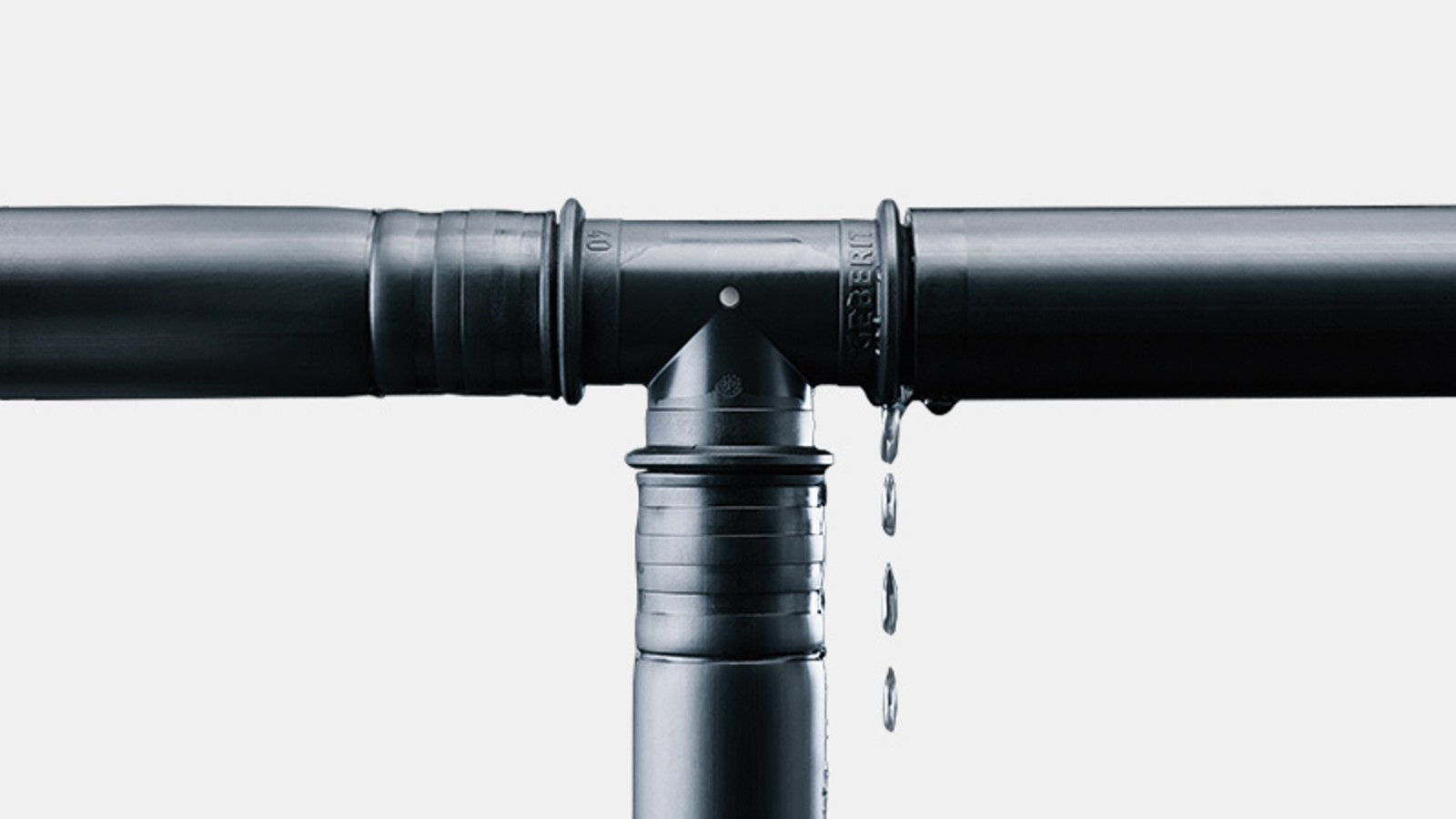 Непресовані фітинги Geberit Mepla можна легко ідентифікувати під час випробування під тиском