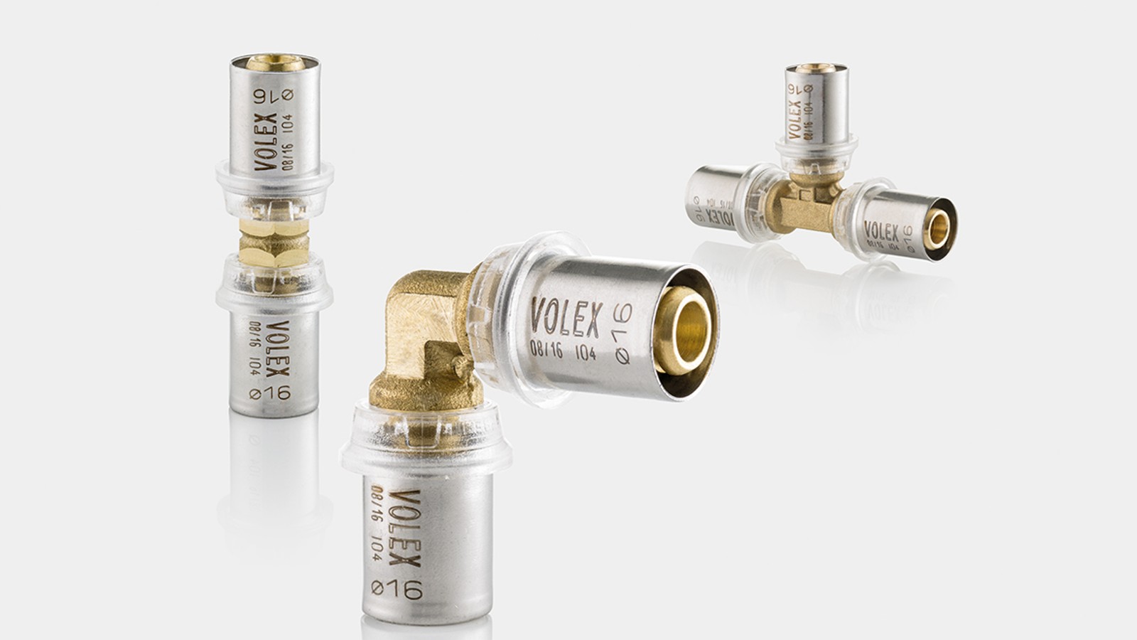 Відводи й прес-фітинги Geberit Volex