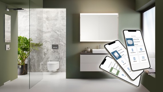 Geberit Home для зручного використання різних товарів для ванної кімнати Geberit Geberit Home для зручного використання різних товарів для ванної кімнати Geberit