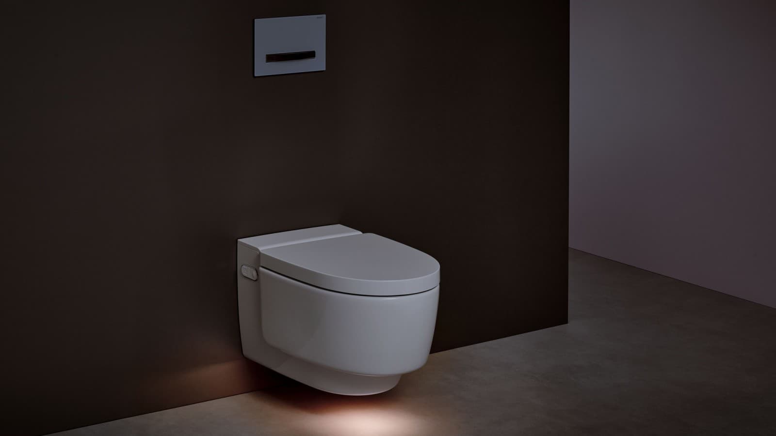 Geberit AquaClean Mera Comfort з орієнтаційним освітленням Geberit AquaClean Mera Comfort з орієнтаційним освітленням